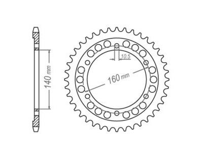 JT SPROCKETS Sprocket Rear JTR 503-45