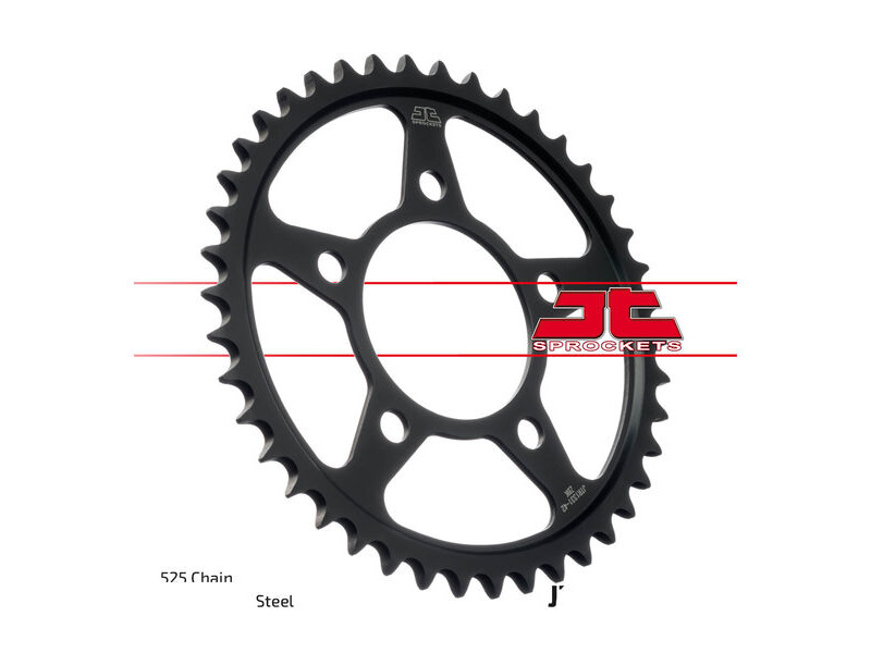 JT SPROCKETS Rear Sprocket JTR1331.42ZBK - Black Zinc click to zoom image