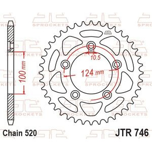JT SPROCKETS Rear Sprocket JTR746.46 