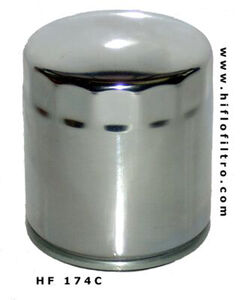 HIFLOFILTRO HF174C Chrome Oil Filter 