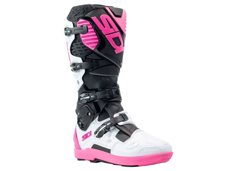 SIDI Crossfire 3 SRS CE Boots Black/White/Pink click to zoom image