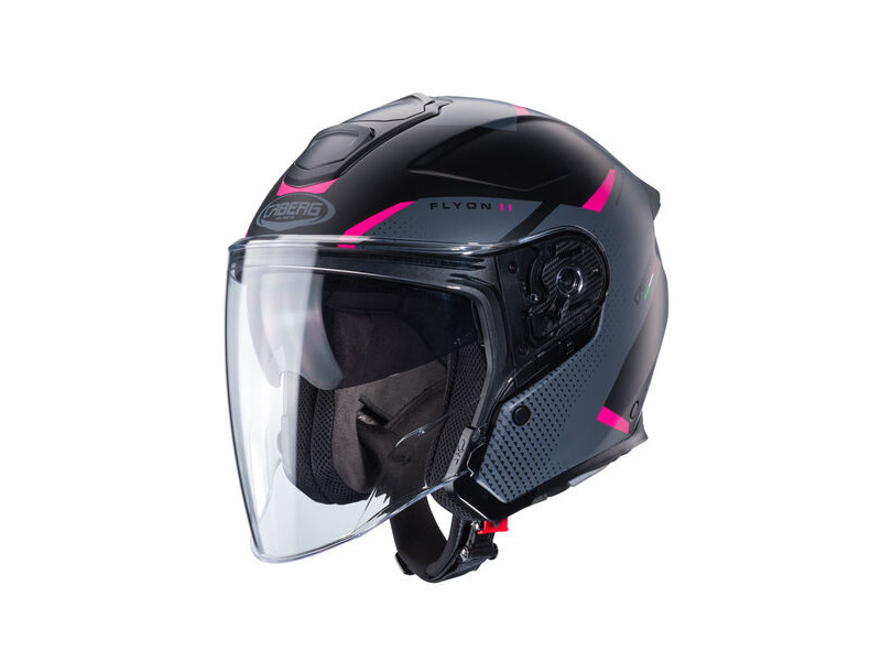 CABERG Flyon II Boss Matt Black Grey Fuchsia Special click to zoom image