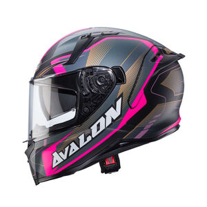 CABERG Avalon X Optic Matt Black/Grey/Fuchsia click to zoom image