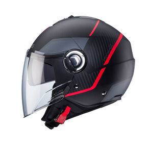 CABERG Riviera V4X Geo Matt Black/Red/Anthracite click to zoom image