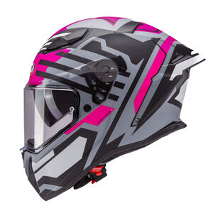 CABERG Drift Evo II Horizon Matt Grey/Black/Fuchsia Helmet click to zoom image