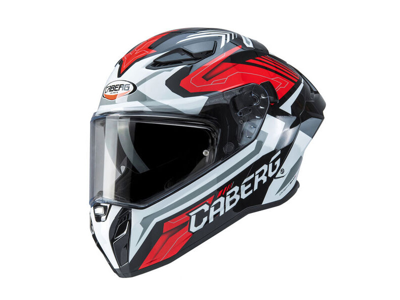 CABERG Drift Evo II Jarama Black/White/Red Helmet click to zoom image