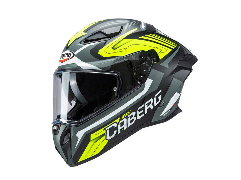 CABERG Drift Evo II Jarama Matt Black/Grey/Yellow/Fluo Helmet click to zoom image