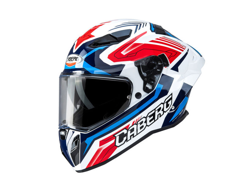 CABERG Drift Evo II Jarama White/Red/Blue Helmet click to zoom image