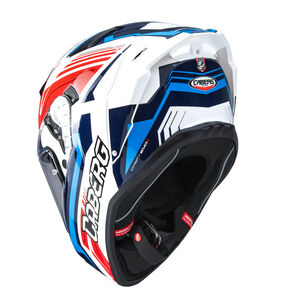 CABERG Drift Evo II Jarama White/Red/Blue Helmet click to zoom image