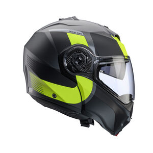 CABERG Duke Evo Indy Matt Gun Metal/Yellow Fluo/Black Helmet click to zoom image