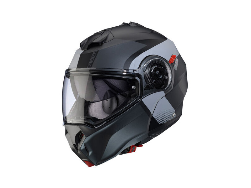 CABERG Duke Evo Indy Matt Black/Gun/Grey Helmet click to zoom image