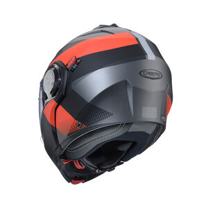 CABERG Duke Evo Indy Matt Gun Metal/Red Fluo/Black Helmet click to zoom image