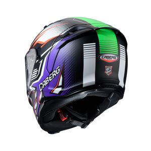 CABERG Avalon X Gurkha Matt Blk/Orange Fluo/Green Fluo/Purple Helmet click to zoom image