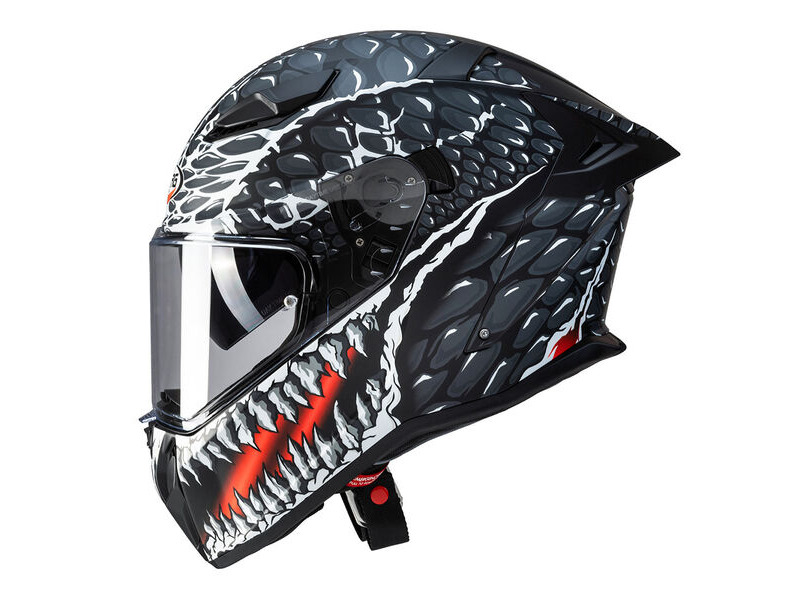 CABERG Drift Evo II Crok Matt Black/Anthracite/Red Full Face Motorcycle Helmet click to zoom image