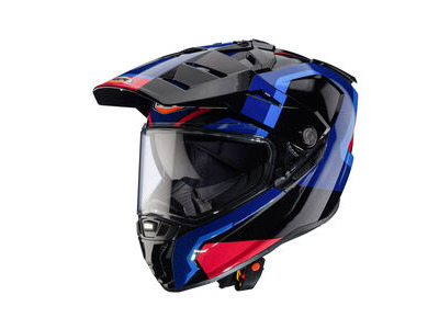 CABERG Tanami Scram Black/Red/Blue/Light Blue Helmet