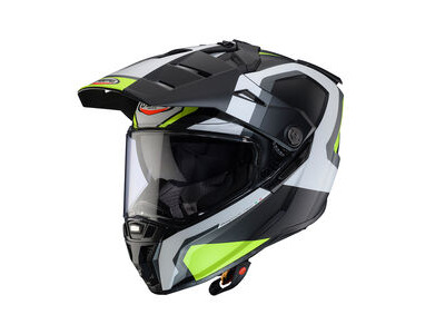 CABERG Tanami Scram Matt Black/Grey/White/Yellow Fluo Helmet