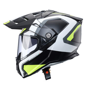 CABERG Tanami Scram Matt Black/Grey/White/Yellow Fluo Helmet click to zoom image