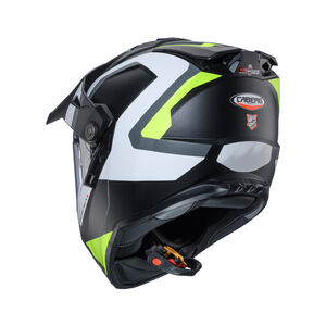 CABERG Tanami Scram Matt Black/Grey/White/Yellow Fluo Helmet click to zoom image