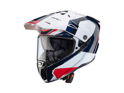 CABERG Tanami Scram White/Red/Blue Helmet