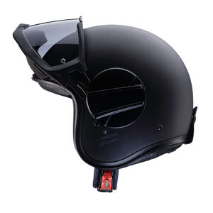 CABERG Jet Ghost X Matt Black Helmet click to zoom image