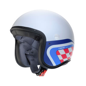 CABERG Freeride X Daytona Matt White/Blue/Red Helmet 