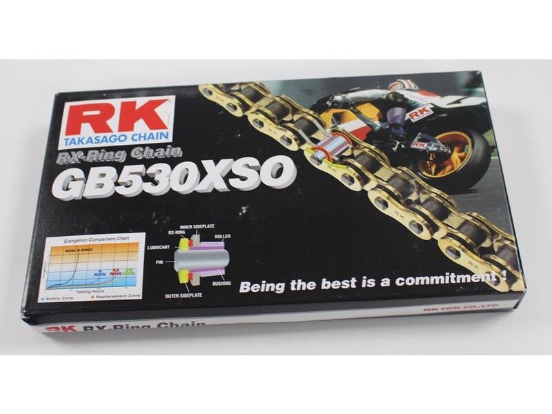 RK CHAINS GB530XSO/Z1 X 106 CHAIN GOLD [RX] click to zoom image