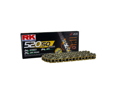 RK CHAINS GB520SO-120 Gold O-Ring Clip Link Chain - Off Road