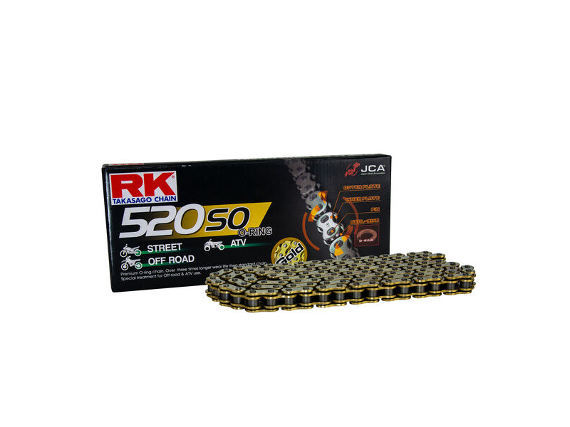 RK CHAINS GB520SO-CL Gold O-Ring Con Clip Link click to zoom image