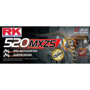 RK CHAINS GB520MXZ5 X 118 CHAIN GOLD 