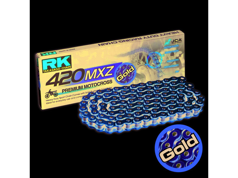 RK CHAINS GB420MXZ-134 Gold Premium MX Chain click to zoom image