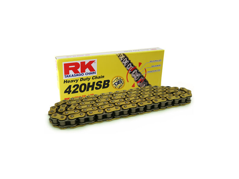 RK CHAINS GS420HSB-124 Gold Heavy Duty Chain click to zoom image