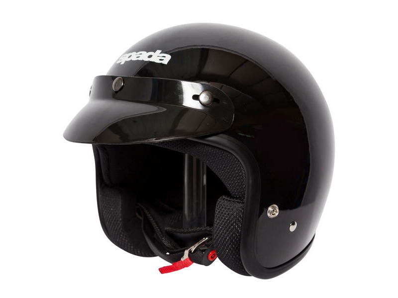 SPADA Open Face Classic Plain Gloss Black click to zoom image