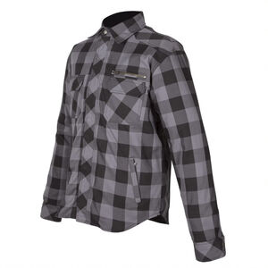 SPADA Maine Jacket Black And Grey Check Shirt click to zoom image