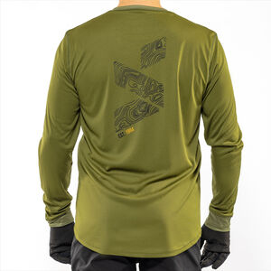 SPADA MTB Topo Thermo Long Sleeve Jersey Olive 