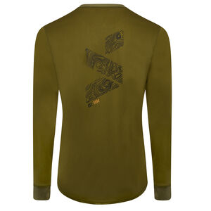 SPADA MTB Topo Thermo Long Sleeve Jersey Olive click to zoom image