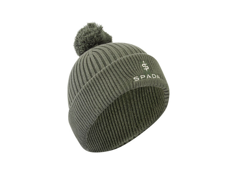 SPADA Bobble Beanie Olive click to zoom image