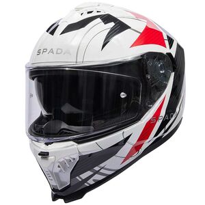 SPADA SP18 Strike White/Black/Red Helmet 