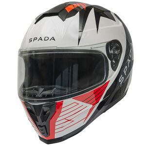 SPADA Raiden 2 Thunder Black/White/Red Helmet 