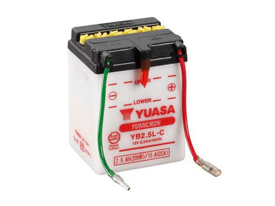 YUASA YB2.5L-C-12V YuMicron - Dry Cell, No Acid Pack