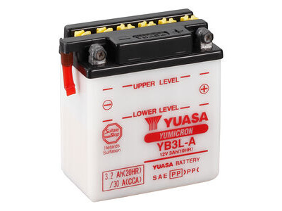 YUASA YB3LA-12V YuMicron - Dry Cell, No Acid Pack