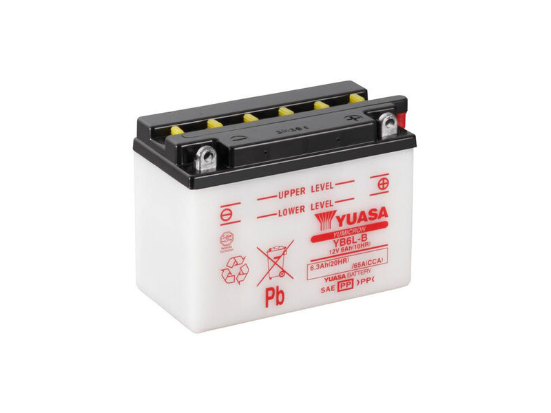 YUASA YB6LB-12V YuMicron - Dry Cell, No Acid Pack click to zoom image