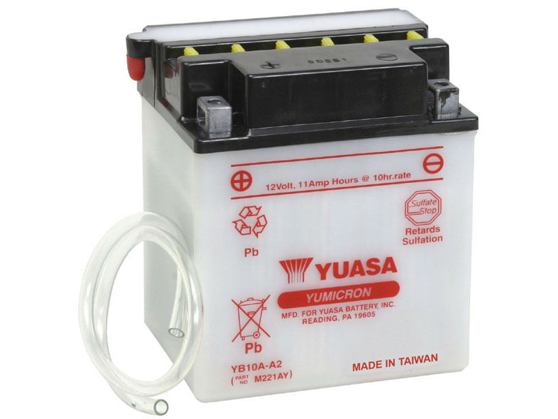 YUASA YB10AA2-12V YuMicron - Dry Cell, No Acid Pack click to zoom image