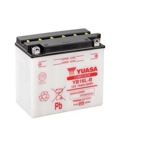 YUASA YB16LB-12V YuMicron - Dry Cell, Includes Acid Pack 