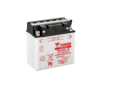 YUASA YB16CLB-12V YuMicron - Dry Cell, Includes Acid Pack