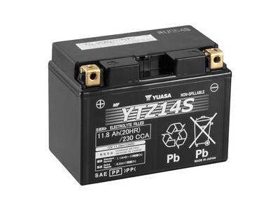 YUASA YTZ14S-12V High Performance MF VRLA - Factory Activated Sealed