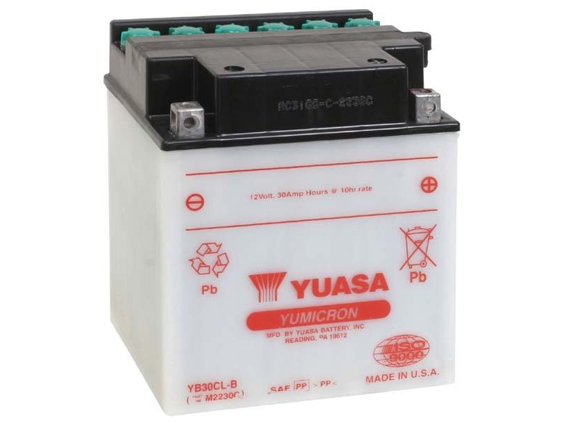 YUASA YB30CLB-12V YuMicron - Dry Cell, No Acid Pack click to zoom image