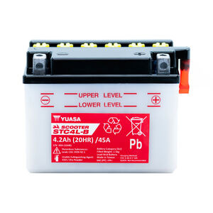 YUASA STC4L-B (CP) 12V Scooter Battery click to zoom image