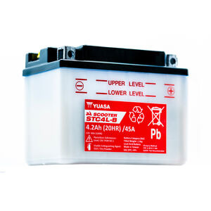 YUASA STC4L-B (DC) 12V Scooter Battery click to zoom image