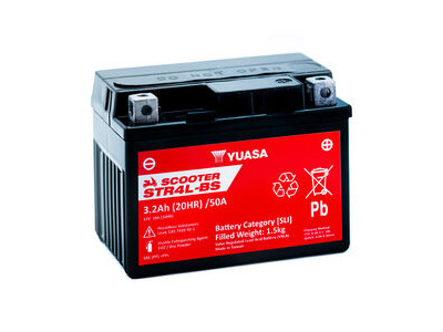 YUASA STR4L-BS (WC) 12V MF VRLA Scooter Battery