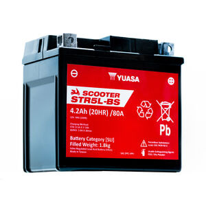 YUASA STR5L-BS (CP) 12V MF VRLA Scooter Battery click to zoom image